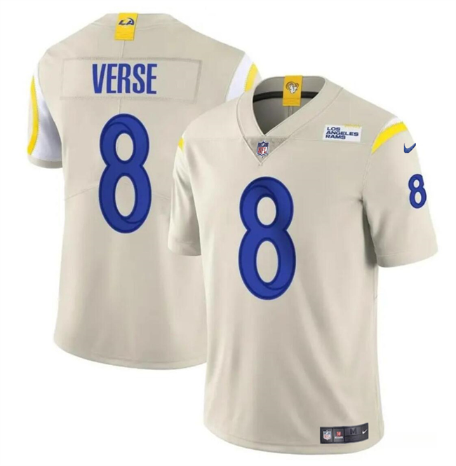 Youth Los Angeles Rams #8 Jared Verse Bone 2024 Draft Vapor Untouchable Stitched Football Jersey